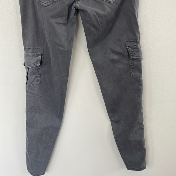 Vintage Frankie B. low rise 90’s Y2K gray cargo casual zipper leg pants size 25 - Picture 8 of 13